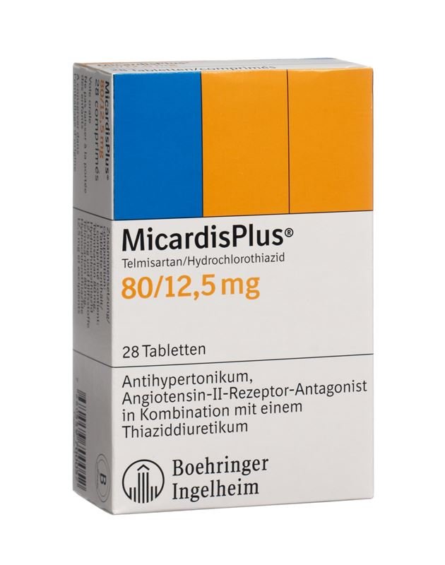 Micardis Plus Telmisartan/Hydrochlorothiazid 80mg/12.5mg 28 tablets Boehringer Ingelheim