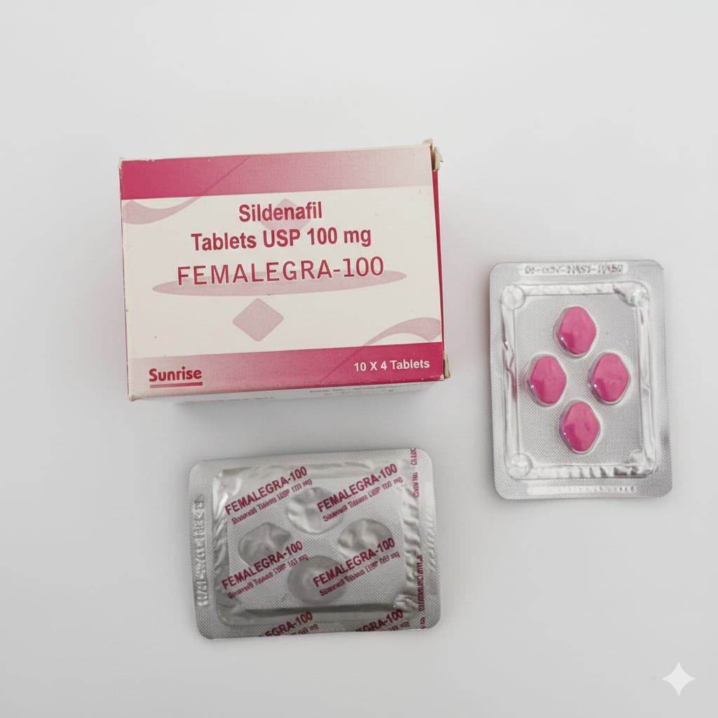 Femalegra 100mg (Sildenafil) – 10 Tablets | Sunrise