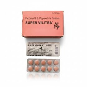 Super Vilitra (Vardenafil 20mg & Dapoxetine 60mg) – 10 Tablets – Centurion Remedies