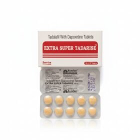Extra Super Tadarise (Tadalafil 40mg & Dapoxetine 60mg) – 10 Tablets – Sunrise Brand