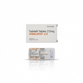 Tadalafil 2.5mg (Vidalista) – 10 Tablets by Centurion Remedies | ED Medication
