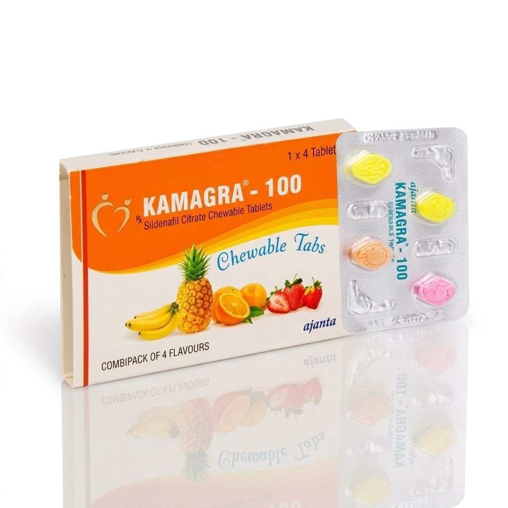 Kamagra Chewable 100mg - 4tb - Ajanta