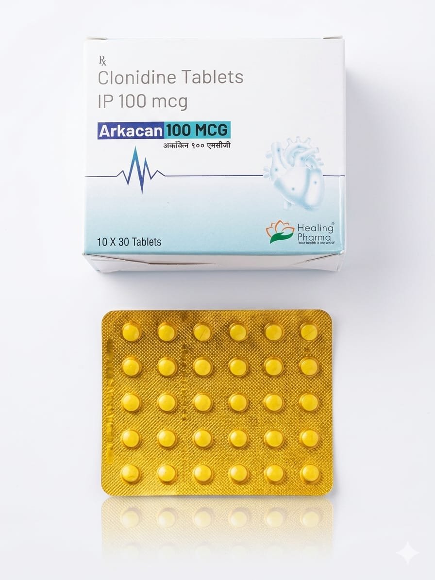Clonidine 100mcg - 1 x 30tb - Healing Pharma