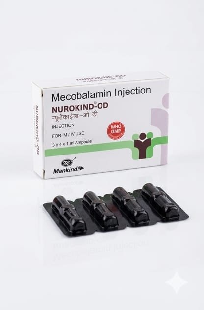 Methylcobalamin 1500mcg - 4 x 1ml amps - Mankind
