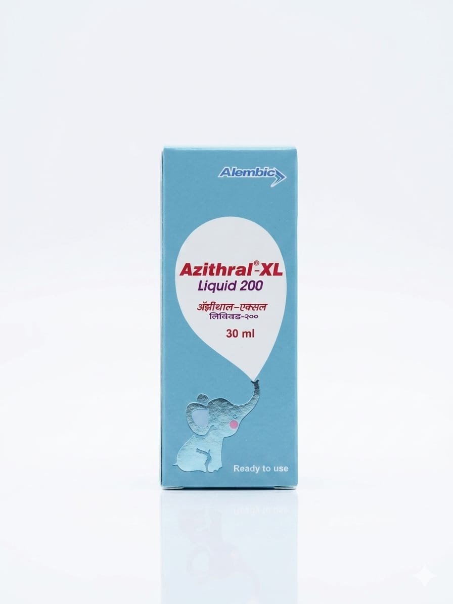 Azithromycin 200mg/5ml - 30ml bottle- Alembic