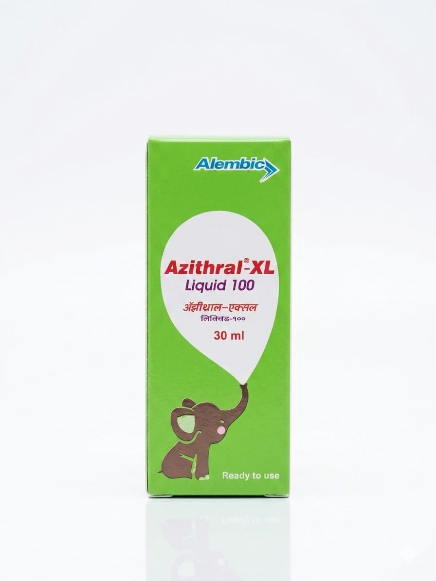 Azithromycin 100mg/5ml - 30ml bottle - Alembic