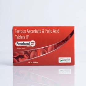Ferrous Ascorbate & Folic Acid 100mg/1.5mg - 50tb - Healing Pharma